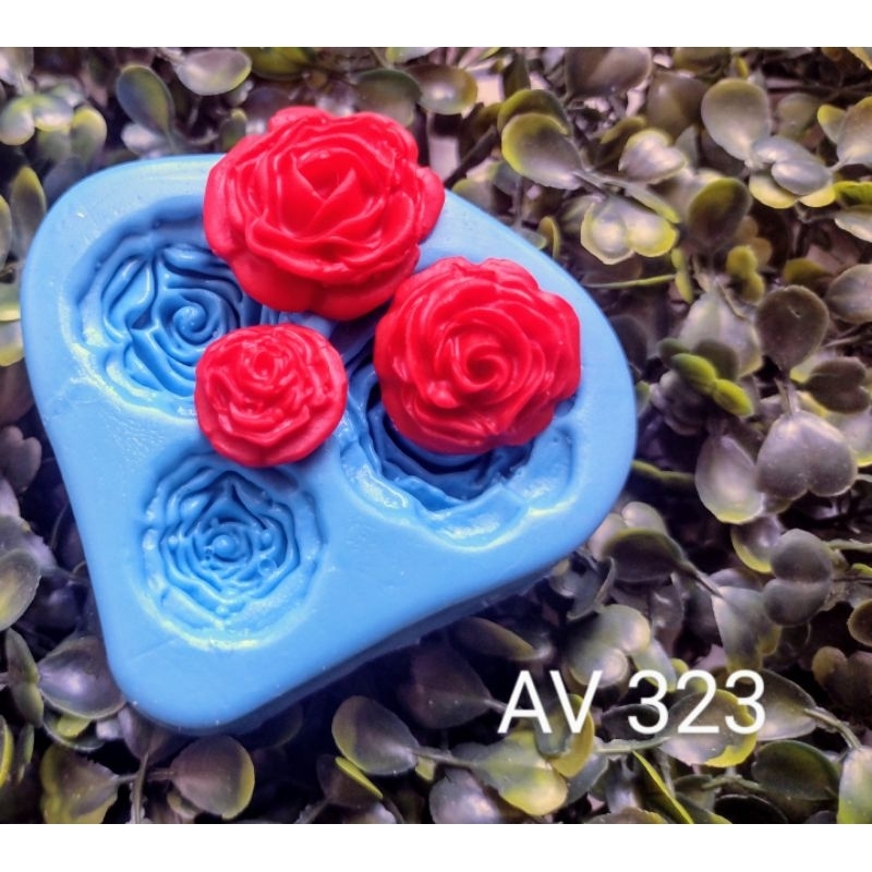 molde de silicone trio de Rosinhas em Oferta na Shopee