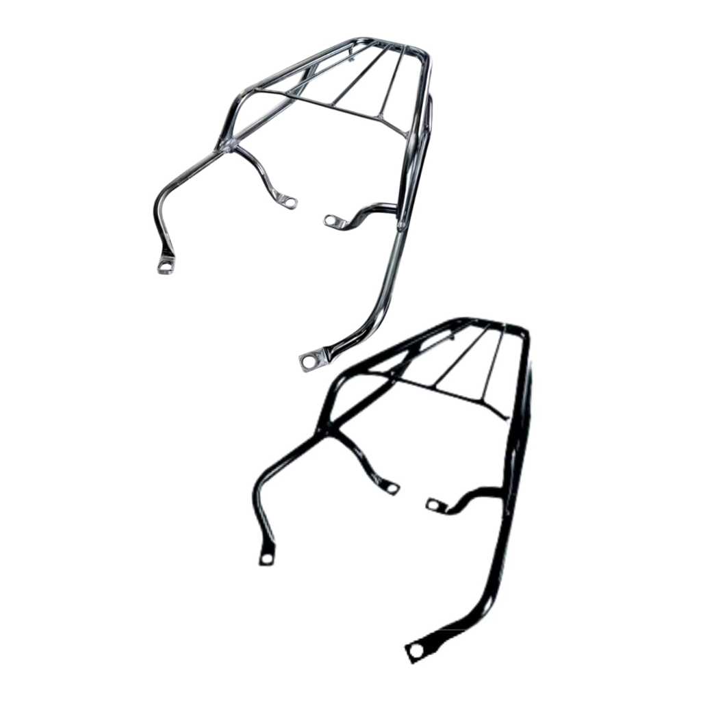 Bagageiro  Biz 125 Ano 2006 2007 2008 2009 2010 Preto ou Cromado Suporte Para Baú em Oferta na Shopee