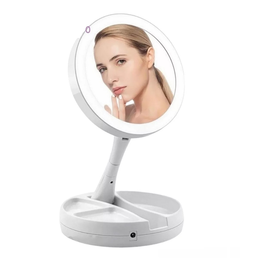 Espelho Led Articulado Camarim Portatil Ideal Para Viagens  Pelo Custo Beneficio