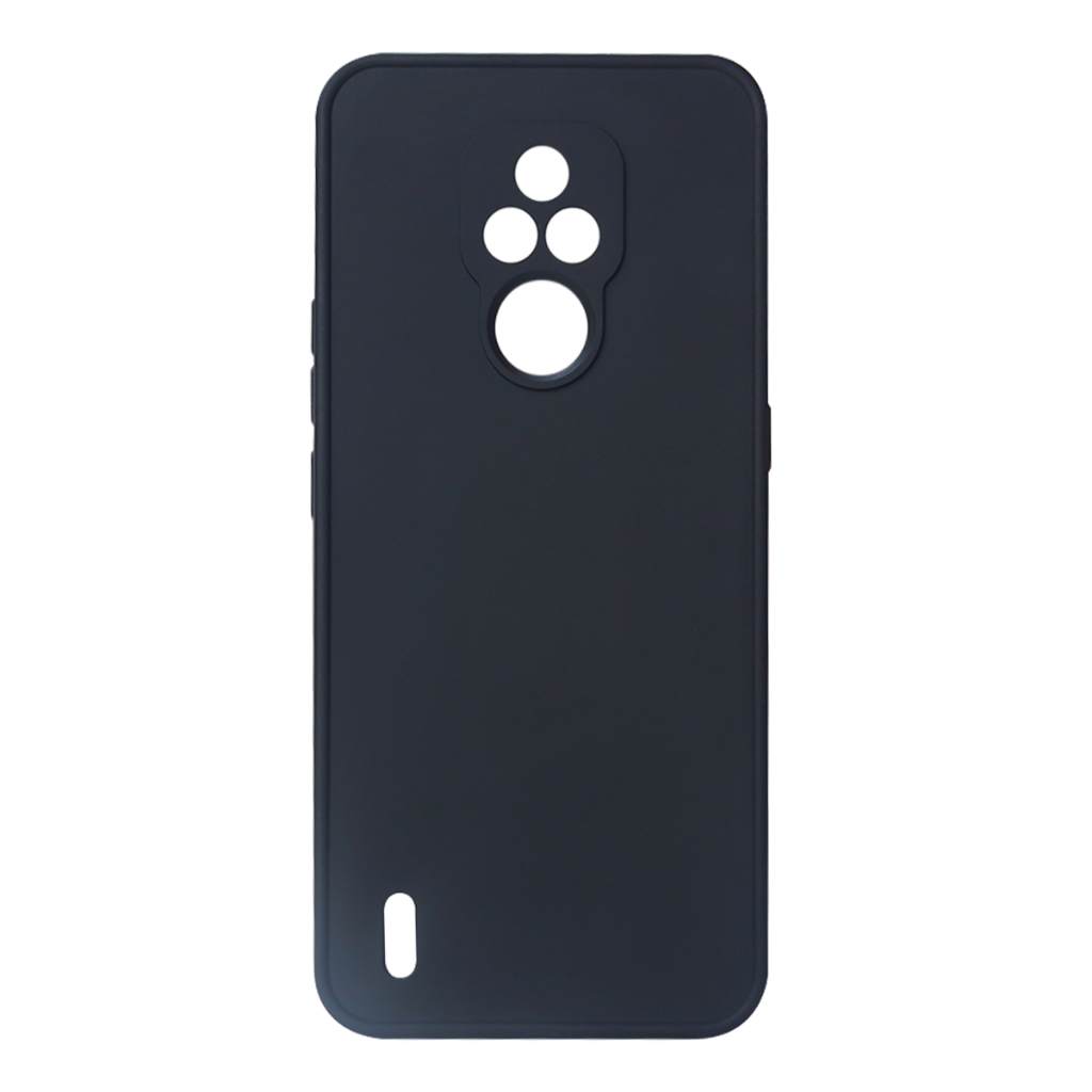 Capa Capinha Case Emborrachada Carbon Preta Motorola Moto E7 Xt2095 tela 6.5 pol.