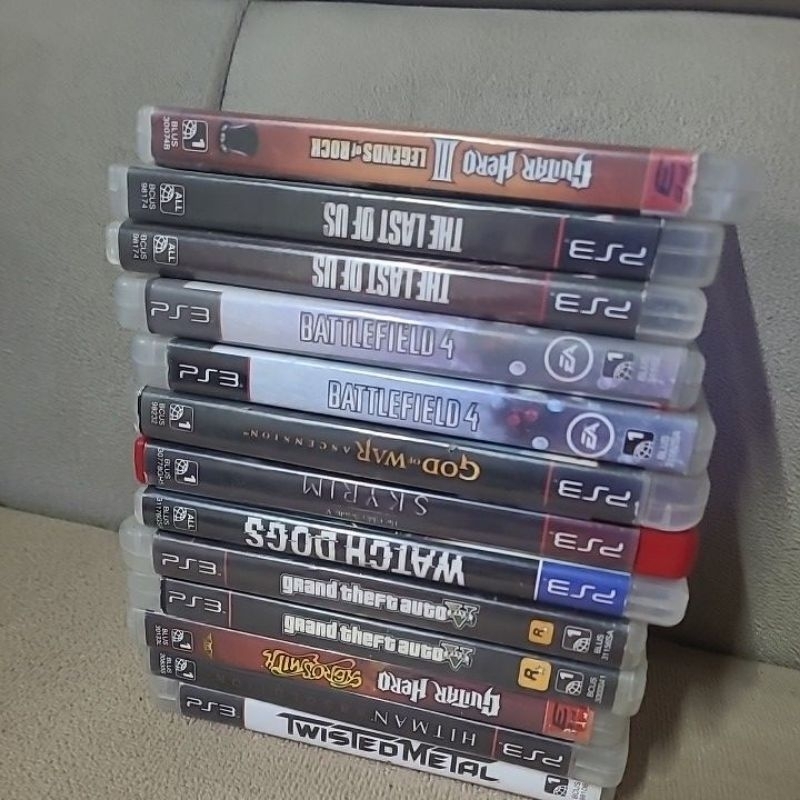 guitar hero 3, the last of us, gta 5, hitman guitar h. aerosmith, gow ascension, twisted metal, watch dogs, battlefiel 4