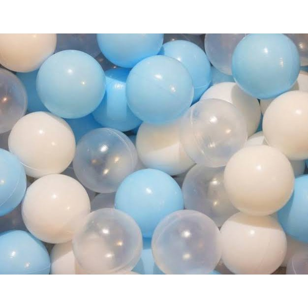 Bolinhas de piscina Pequeno Príncipe Azul branco e cristal 100 unidades em Oferta na Shopee