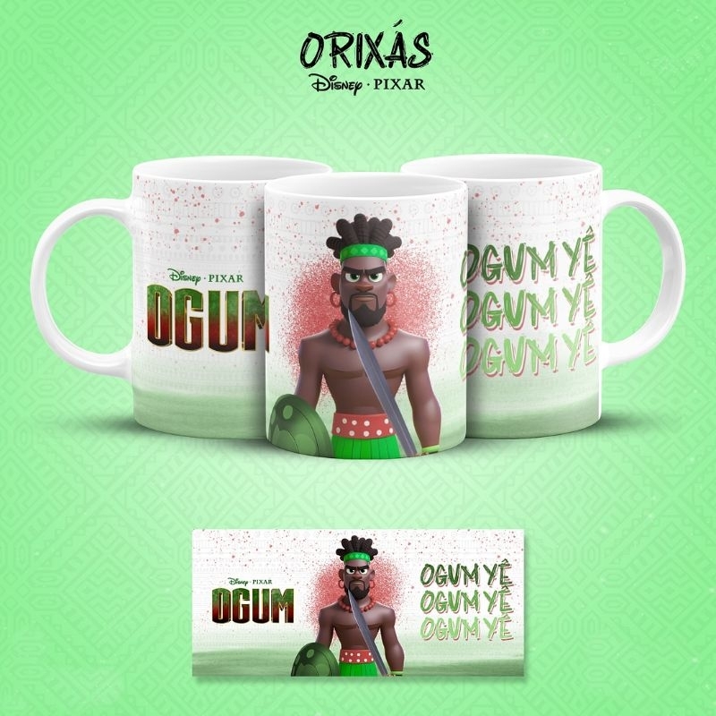 Caneca De Porcelana Personalizada - orixá Iansã,Ogum,Oxossi,oba,Exu, oxalá