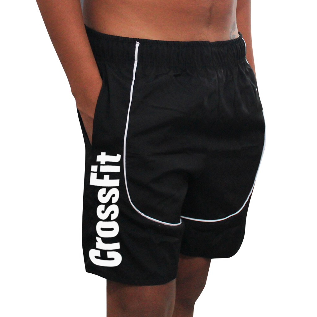 Short Masculino Crossfit Duas Cores Elastano Treinos Academia Ranger