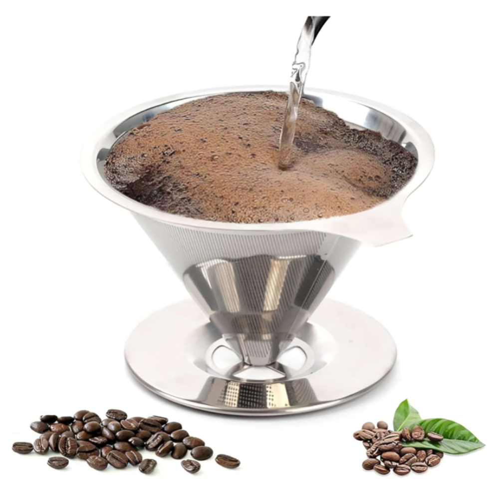 Coador Filtro De Café Aço Inox Sem Uso De Papel
