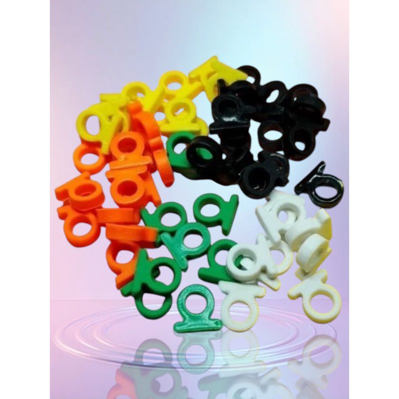 Kit 100 unidades Adaptador de Aplique Branco Para Lápis ou Caneta Encaixe Emborrachado de PVC em Oferta na Shopee