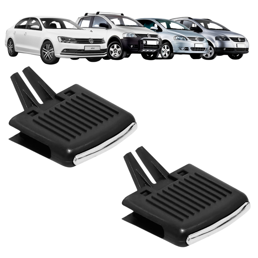 Kit 2 Clip Direcionador Do difusor De Ar Jetta Fox Spacefox Crossfox 10 A 14 - Com Filete Cromado em Oferta na Shopee