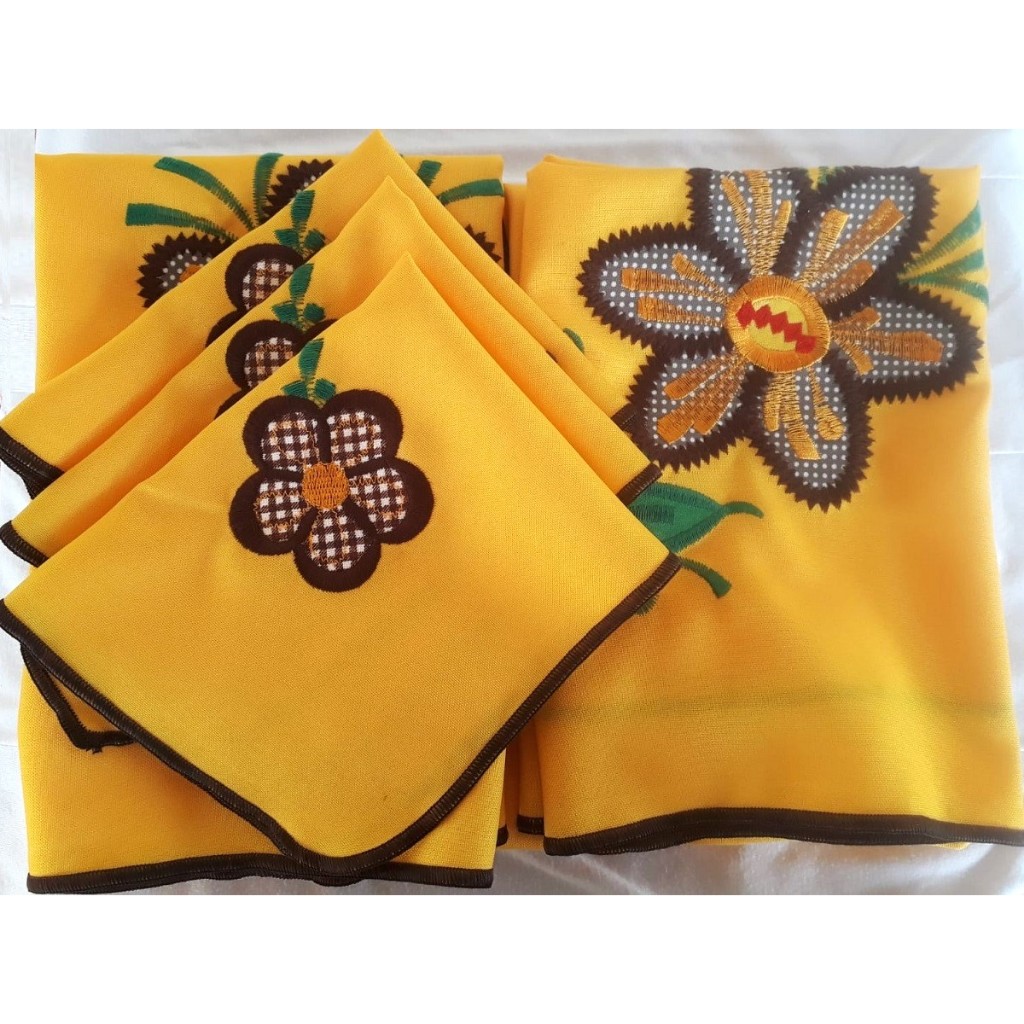 Kit cozinha Bordado 05 Peças em Oferta na Shopee