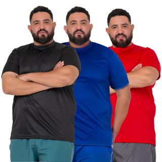 Camiseta Plus Size Dry Fit Camisa Masculina Corrida Academia em Oferta na Shopee