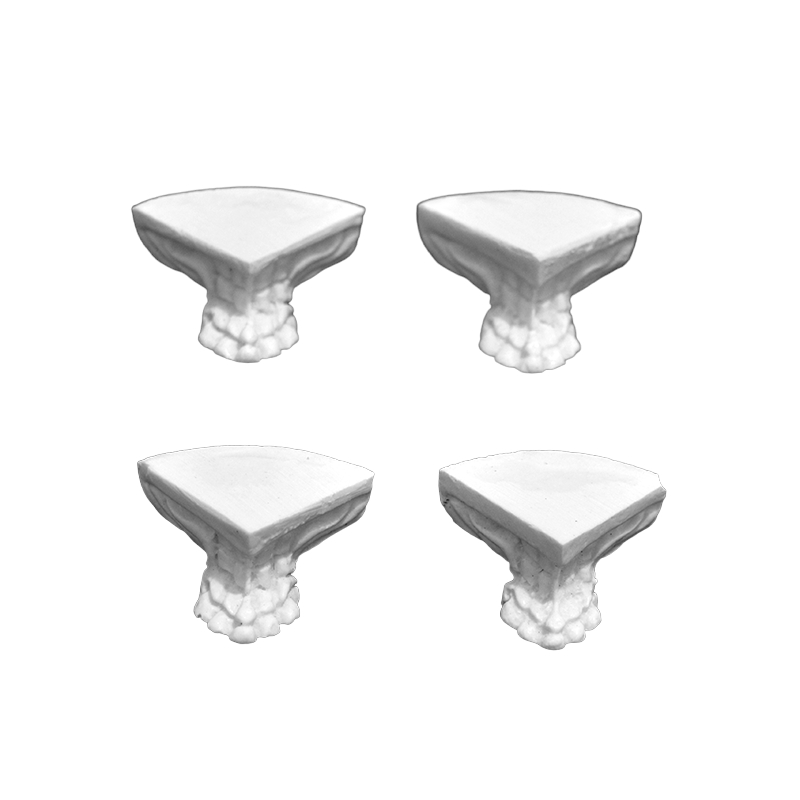Kit 32 Pés de Bandeja em Resina Pequeno para caixa MDF Artesanato e Decoração