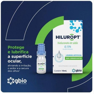 Colírio Hiluropt Hialuronato de sódio 10ml em Oferta na Shopee