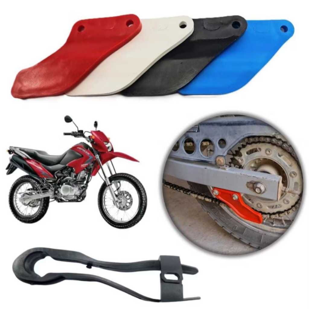 Kit Protetor de Corrente + Guia Corrente Transmissão NXR Bros 125 150 160 / XRE 190 em Oferta na Shopee