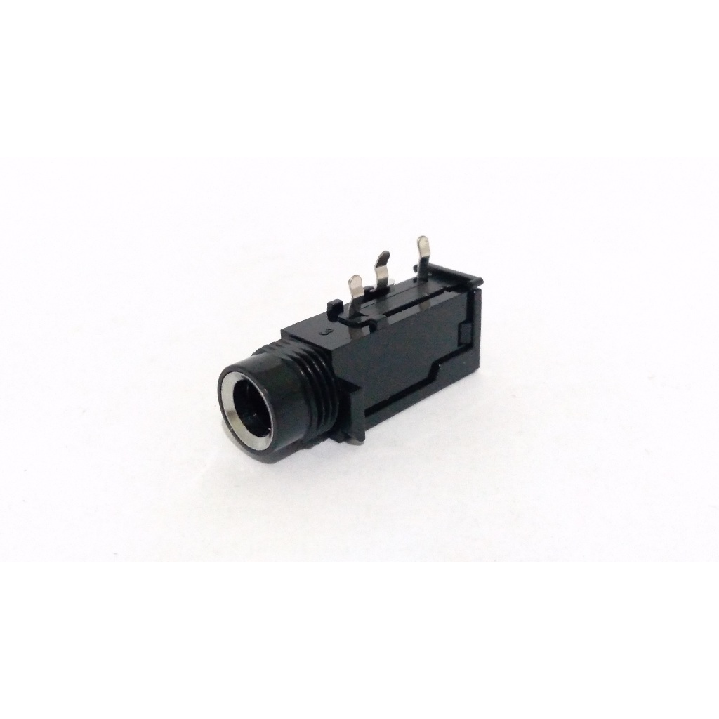 Jack De Áudio P10 Mono de 3 Pinos - Conector Fêmea - Soquete De Áudio - J10 Pj-603 - 6.35mm - Novo