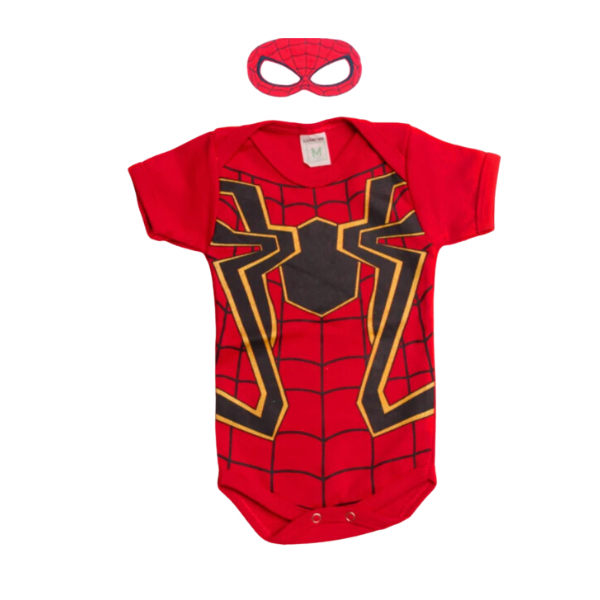 Body Bebê Temático Mesversario  Homem Aranha com ou sem Acessório