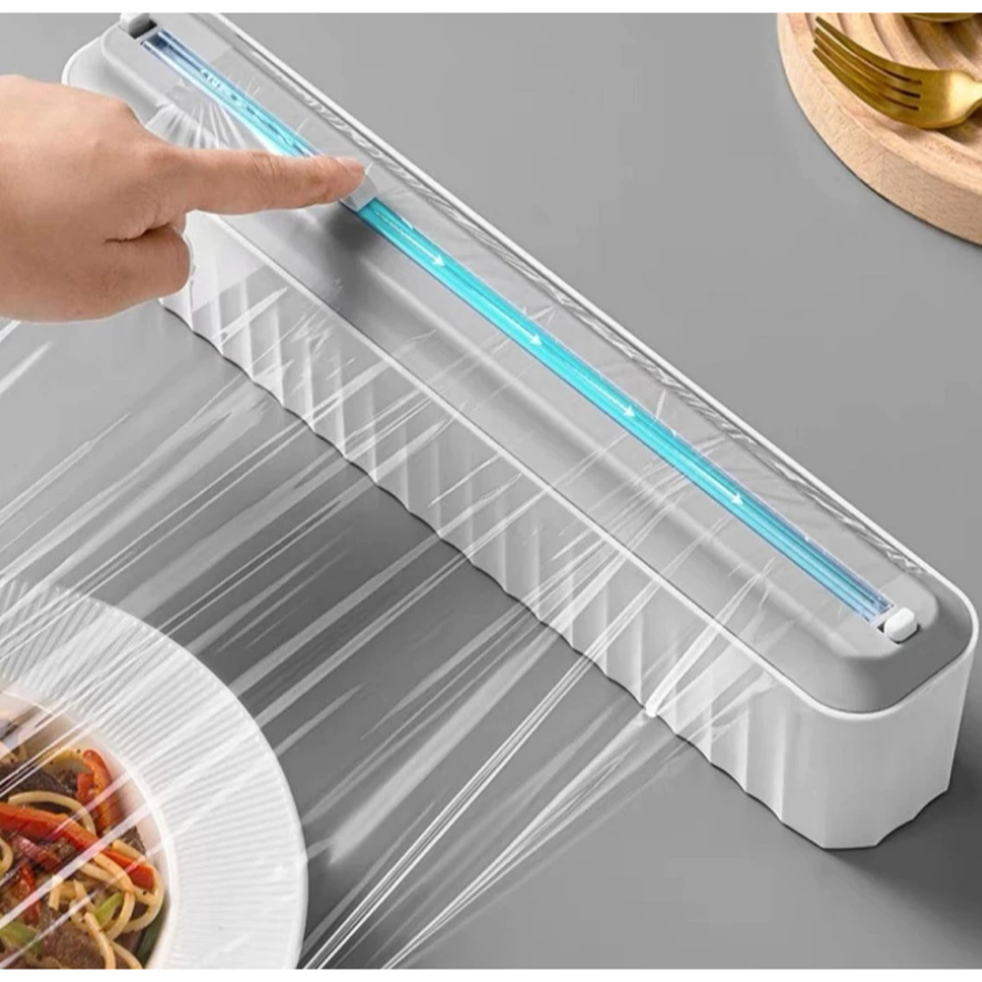 Cortador Plastico Filme e folha de alumínio Cozinha Alimento Embalagem Produto Manual envio rapido