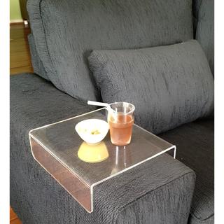 Porta copos sofá braço esteira bandeja acrilico invisível decoração sala em Oferta na Shopee
