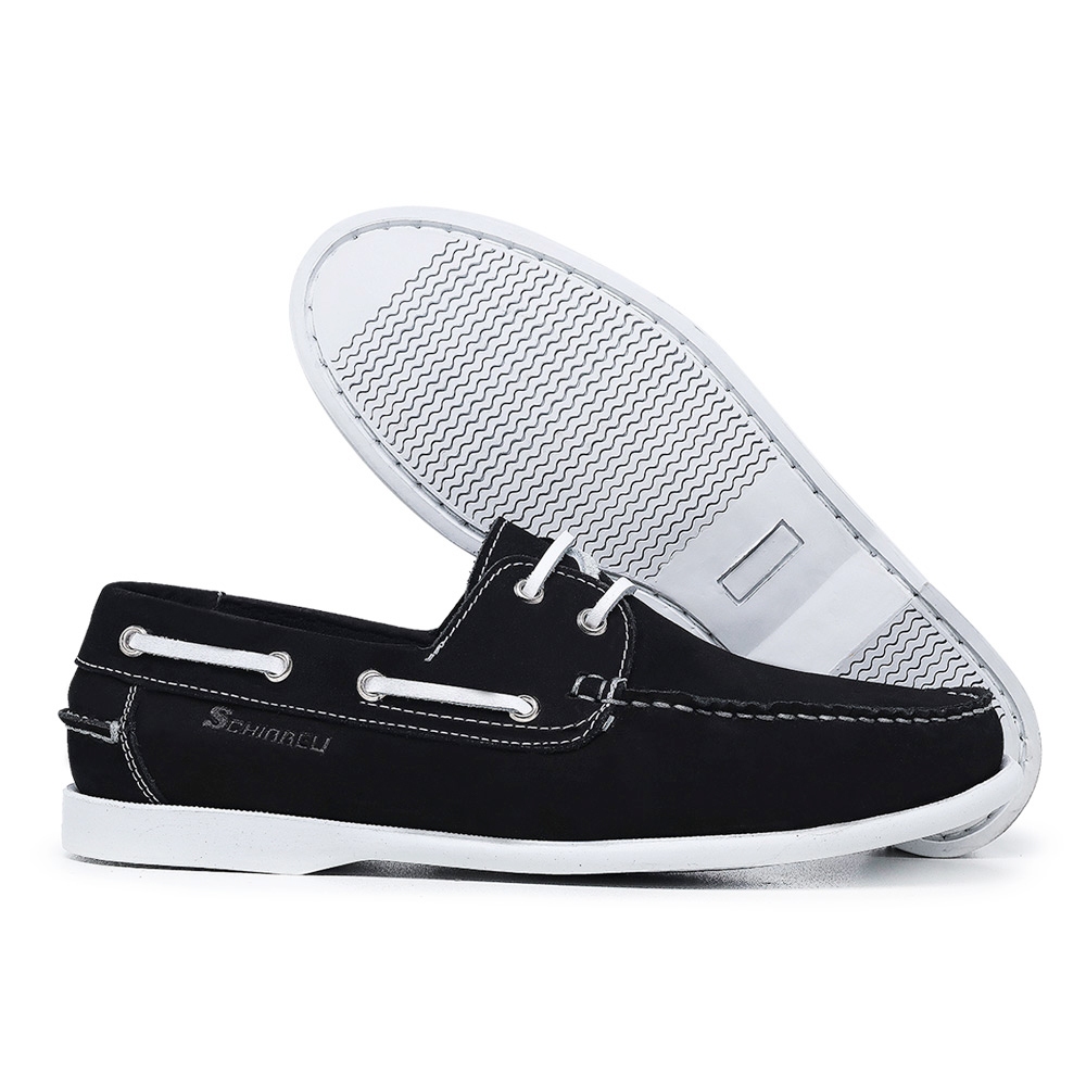 Mocassim Masculino Dockside Cinza Conforto Drive Couro Legítimo Solado Borracha - 606 — imagem 2 de 2
