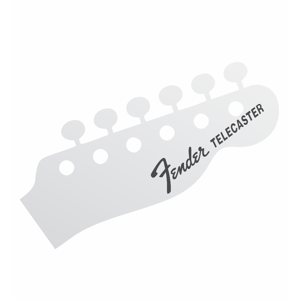 Decal Headstock Fender Telecaster / 9cm / Adesivo Vinil Importado