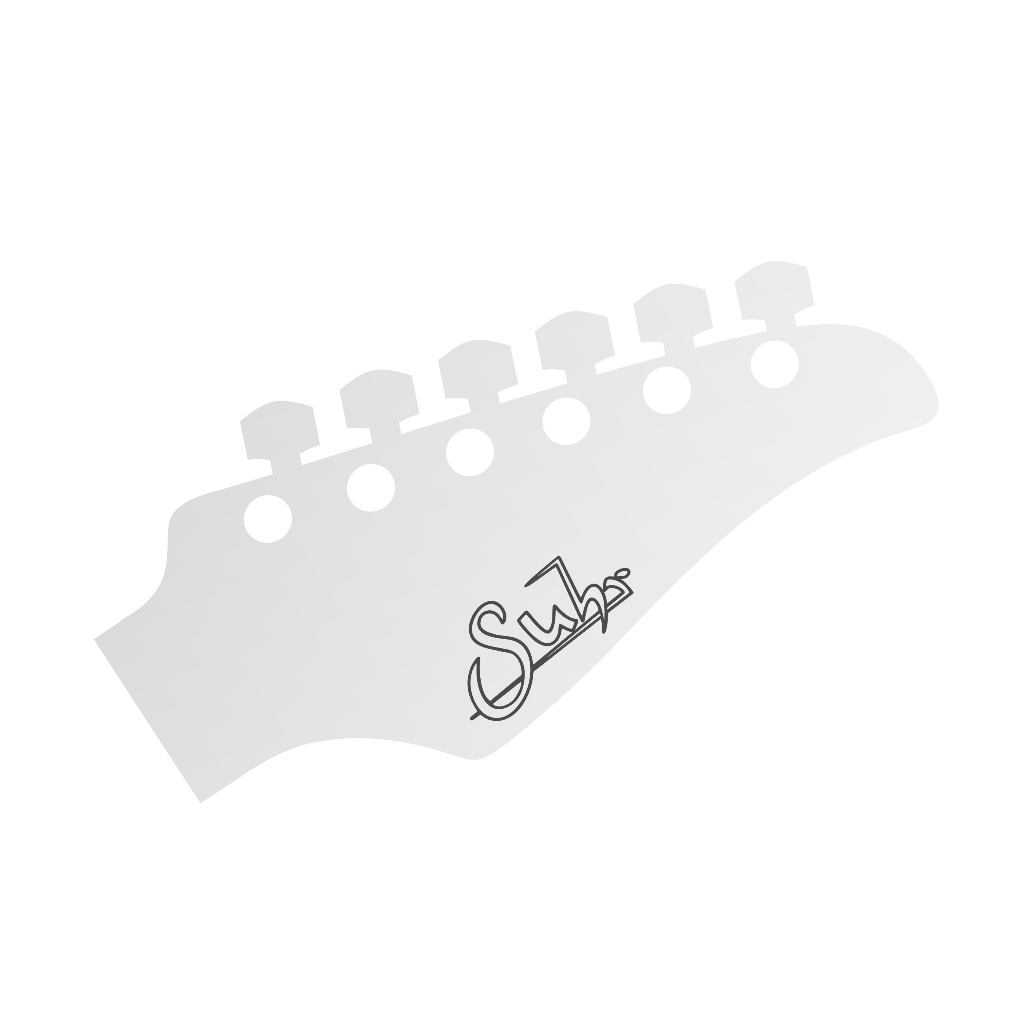 Decal Suhr Vazado 4,5cm P/ Headstock - Adesivo Vinil Premium