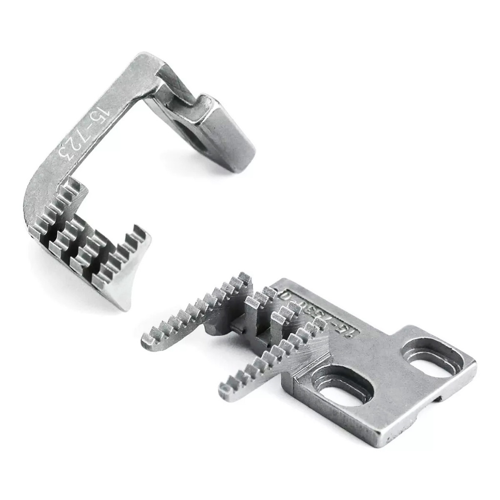 02 Dentes Serrilhas Transporte Galoneira Colarete Kansay