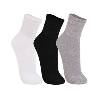 Kit 3 Pares de Meias Cano Logo Básica em Oferta na Shopee