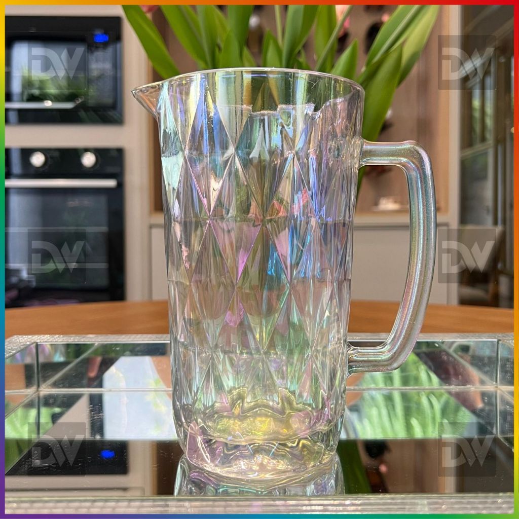 Jarra de Vidro 1Lt Diamante Diamond Rainbow (furtacor)