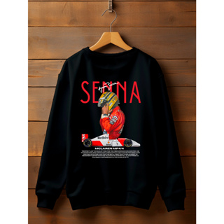 Blusa De Frio Moletom Gola Redonda Unissex Basico Careca Casaco Feminino Masculino Flanelado Ayrton Senna em Oferta na Shopee
