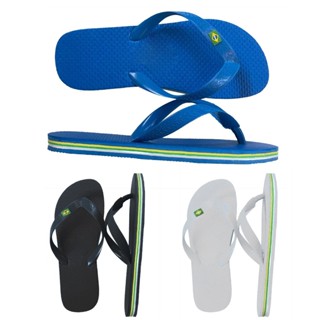 Kit 2 Chinelo Tradicional Sandália Branco Azul Preto do Brasil Adulto Infantil Feminino Masculino em Oferta na Shopee