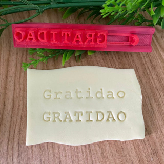 Kit Carimbo Alfabeto - Máquina de Escrever (para doces, cerâmica, biscuit e muito mais) em Oferta na Shopee