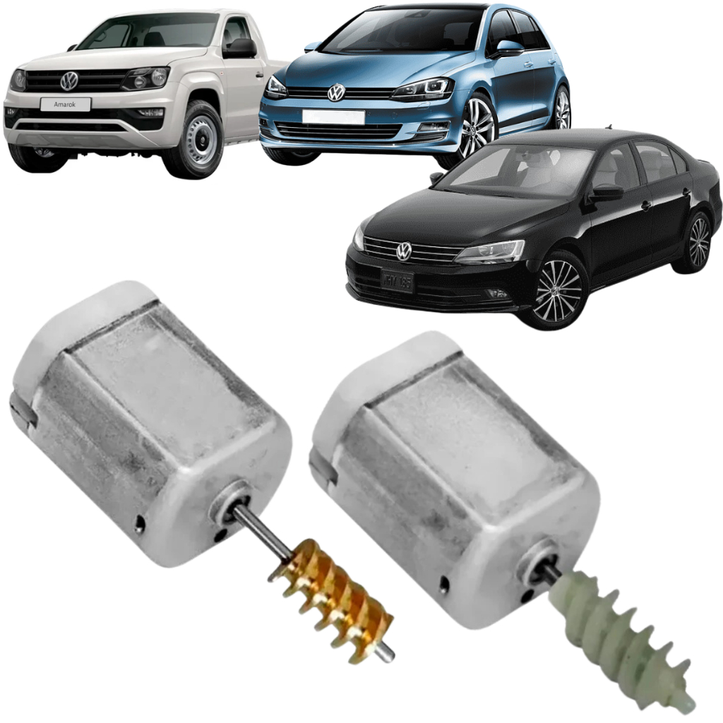 Kit Motor Fechadura Elétrica Porta Jetta Amarok  Up Tiguan Novo Golf New Beetle - Modelo Original