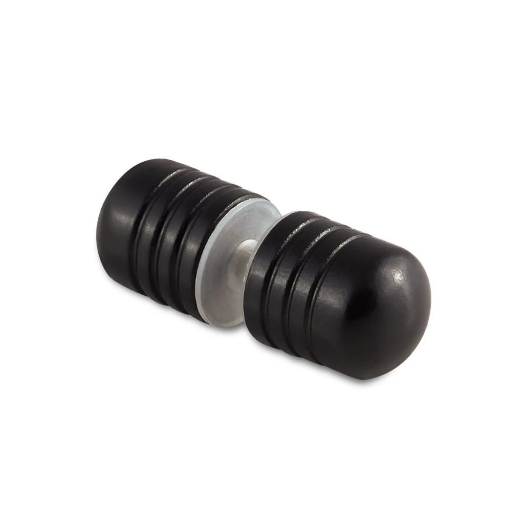01-Puxador em Alumínio para Box de Banheiro Porta de Vidro 8mm Temperado Blindex (Cor Preto)