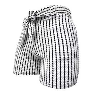 kit 5 Shorts Colmeia Listrado Liso Feminino Com Cinto em Oferta na Shopee