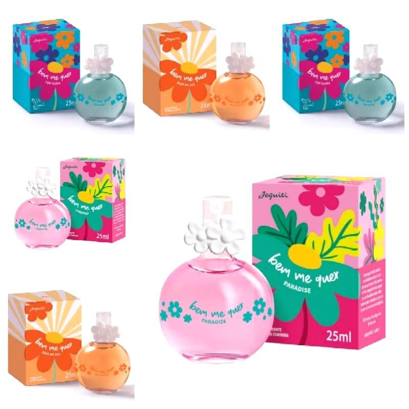 Perfume Colônia Bem-Me-Quer com Magia Raio de Sol Paradise Ao Luar 25ml Jequiti Promoção em Oferta na Shopee