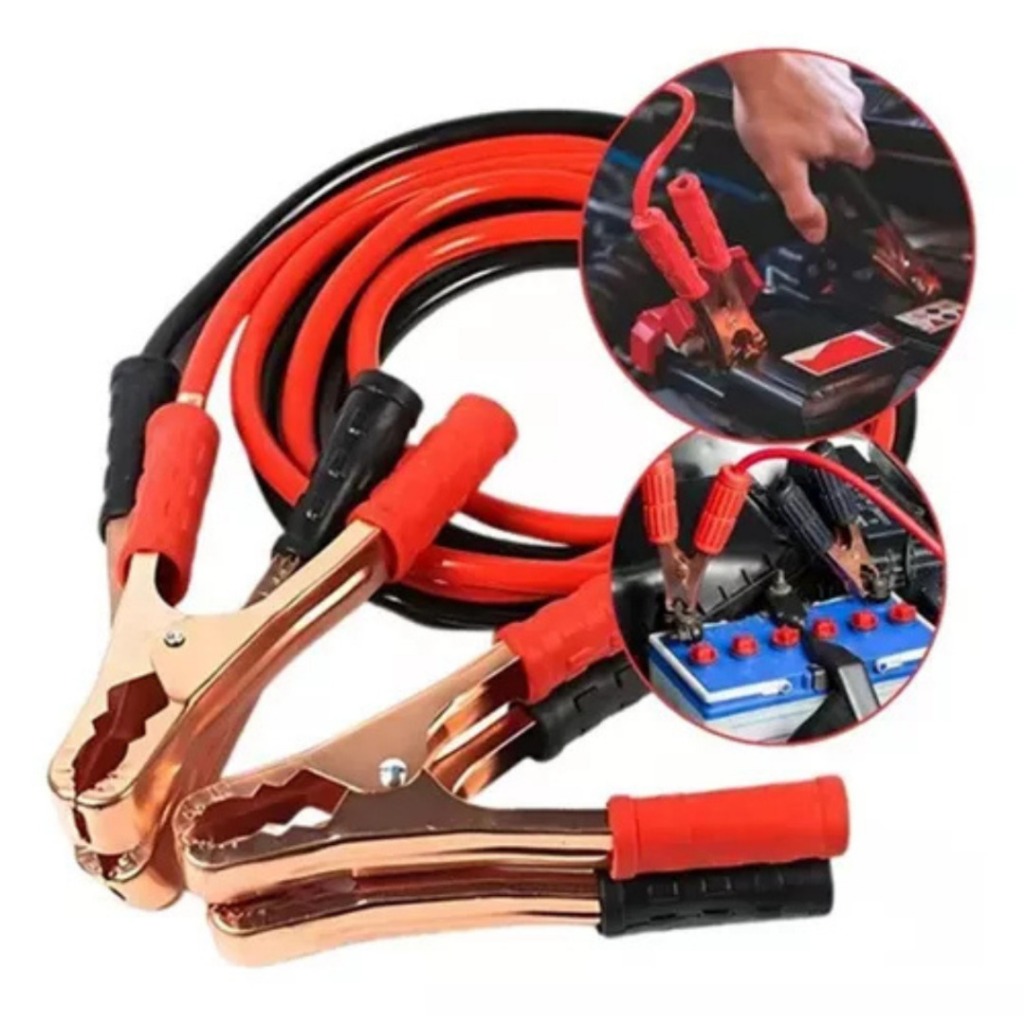 Cabo Carga Bateria 2.5m 800 Amperes 10mm Chupeta Automotivo