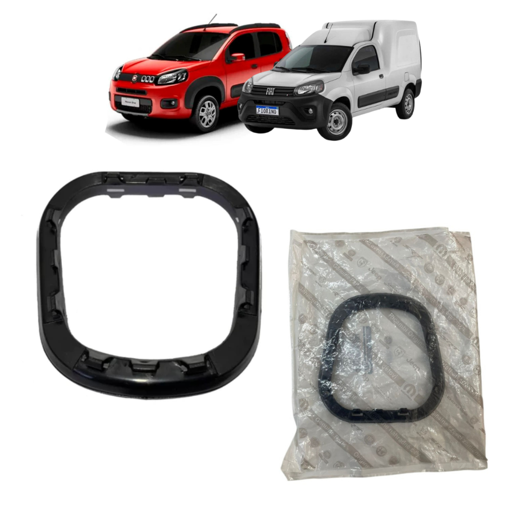 Moldura Base Aro da Coifa de Cambio Marcha Novo Uno e Fiorino 2015 a 2021 Original Fiat Mopar