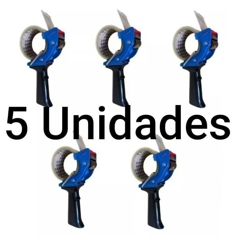 Pack 5 Suporte Aplicador Para Fita Adesiva Durex Larga Mp.901 Masterprint