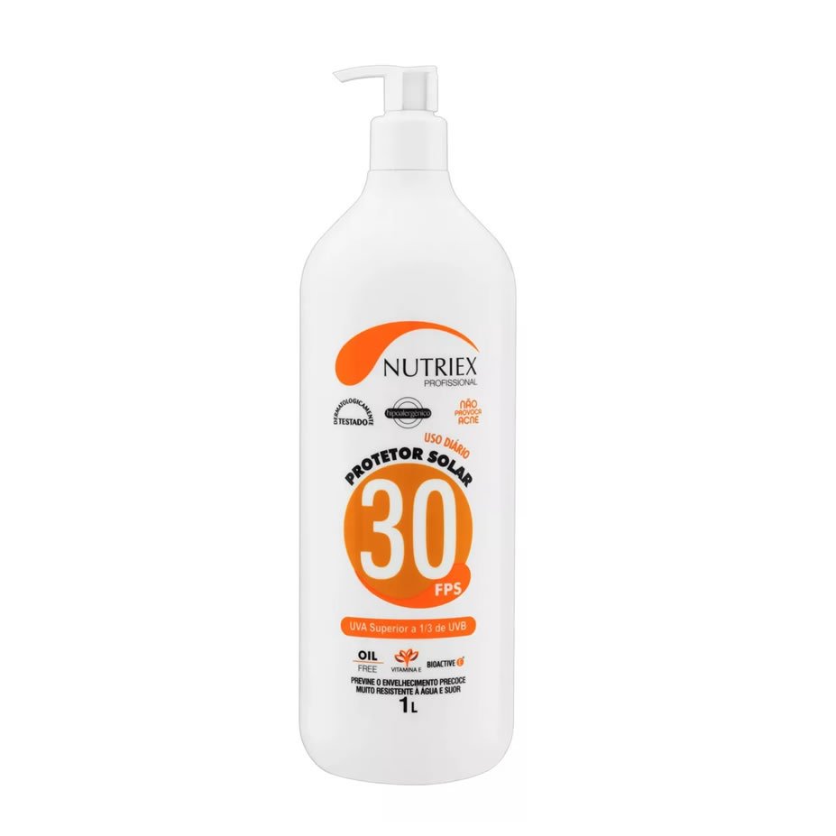 Protetor Solar Nutriex Profissional FPS 30 UVA Superior 1/3 de UVB Hipoalergênico 1L
