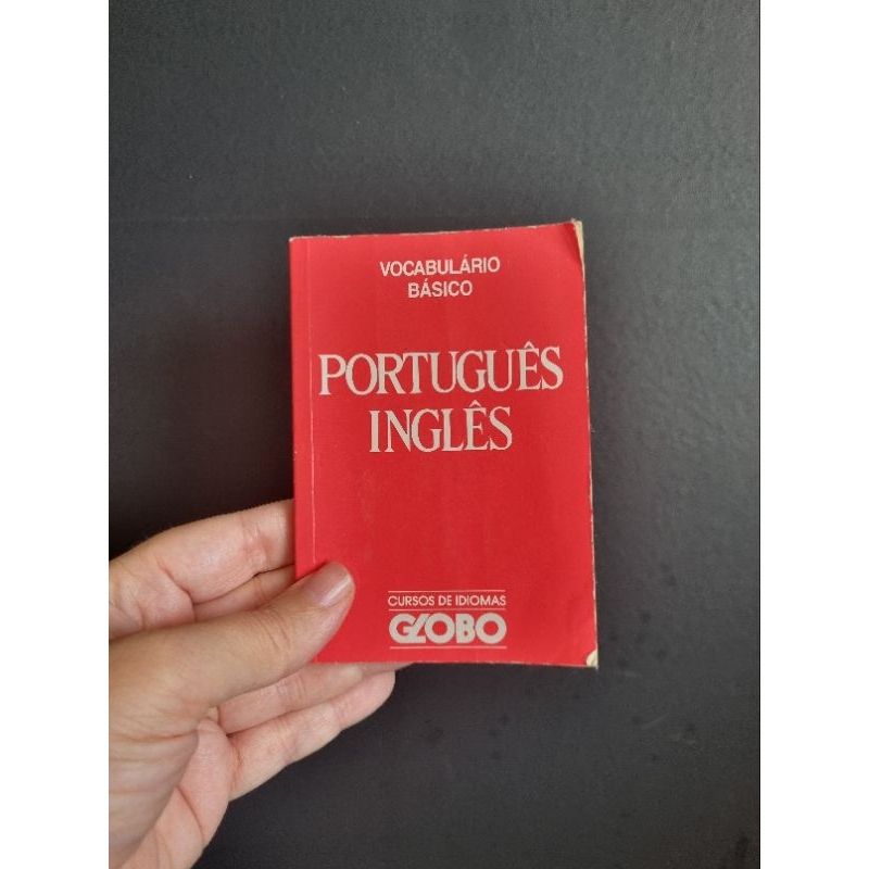 Livro Dicionário português inglês vocabulário básico cursos de idiomas globo