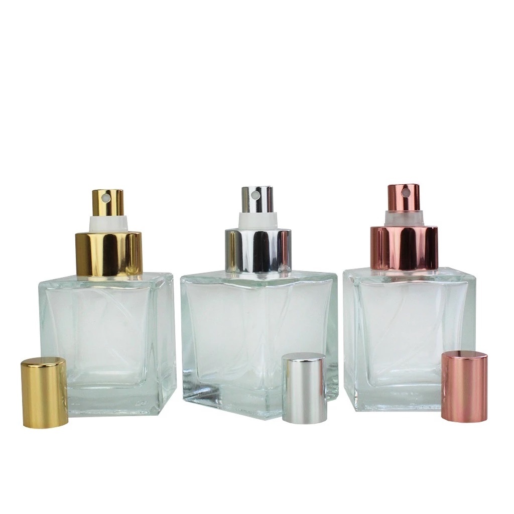 01 Frasco de Vidro Cubo 100ML Com Válvula Spray Luxo em Oferta na Shopee