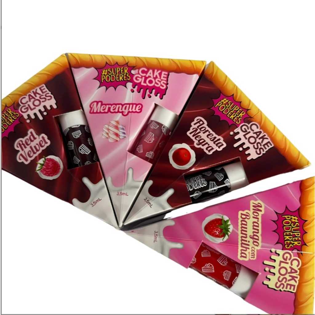Lip Gloss Vegano Cake Gloss Mousse de Chocolate Super Poderes make barata