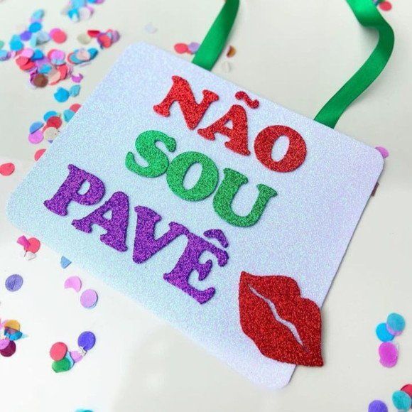 plaquinha não sou pavê Halloween Carnaval - Halloween -fantasia - dia das bruxas - eva- pronta entrega- acessórios