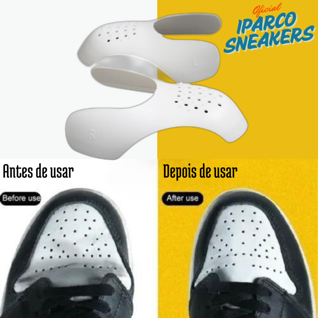 2 peças de Anti Crease Protetor Para Toebox | Evita Dobras e Rachaduras | Ajustável Para Tênis todos Tamanhos