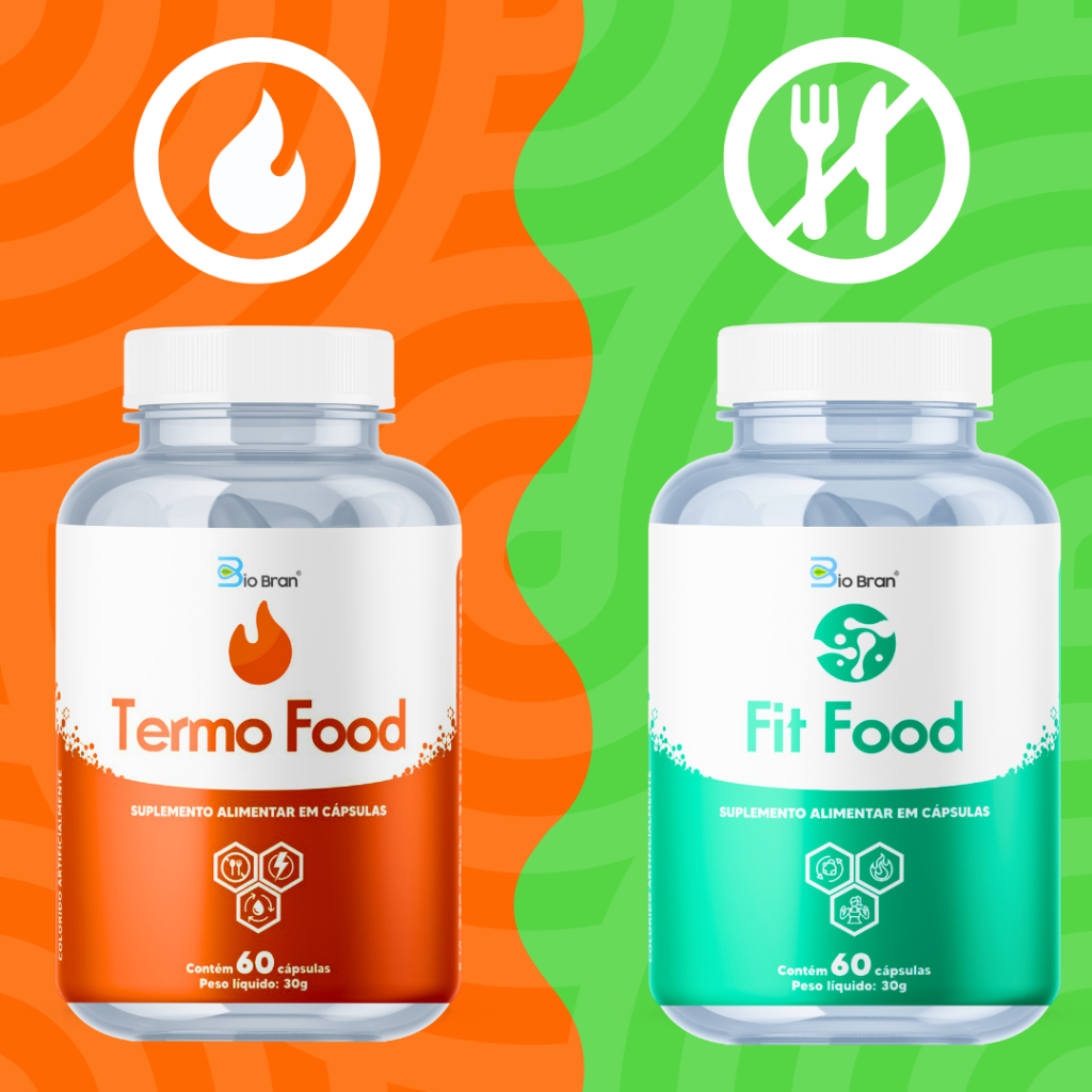 Combo com 2 Potes - Termogênico + Supressor de Apetite Natural e sem Cafeína