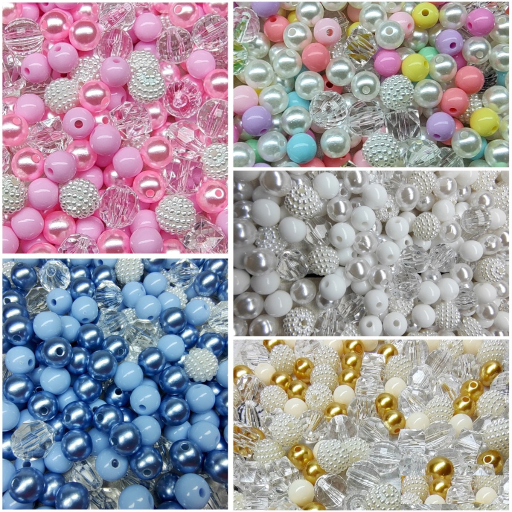Imagem Aprox.1000 Pçs Blend Mix Pedraria Cristais Premium Kit com 5 cores bijuterias artesanato diy