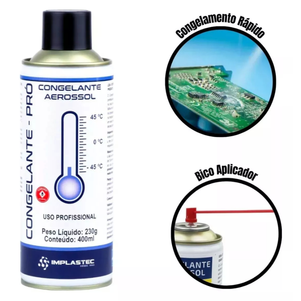 Congelante Aerossol Pro Implastec 400ml 230g