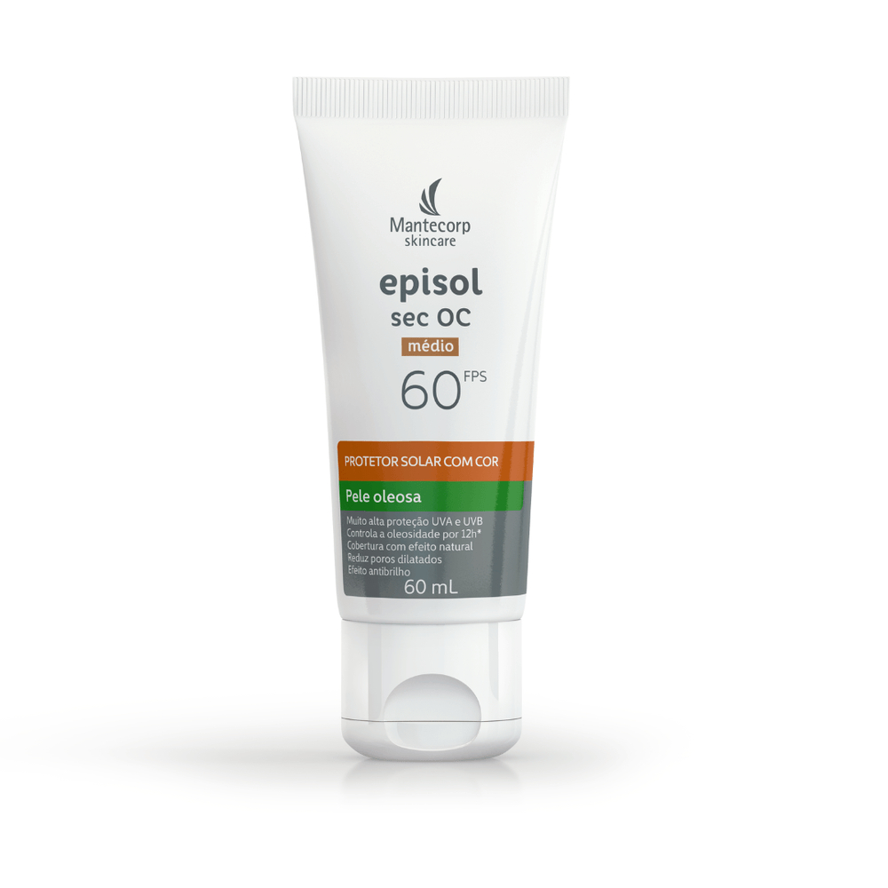 Protetor Solar Mantecorp Episol Sec Oc FPS 60 Com cor