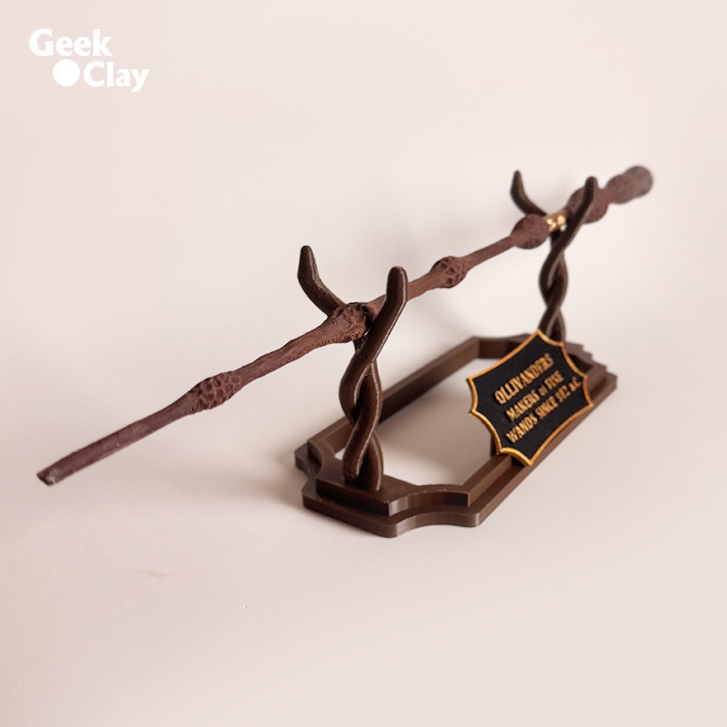 Suporte Expositor de Varinha Harry Potter Wood – Display Luxo para 1 Varinha – Envio em 24h
