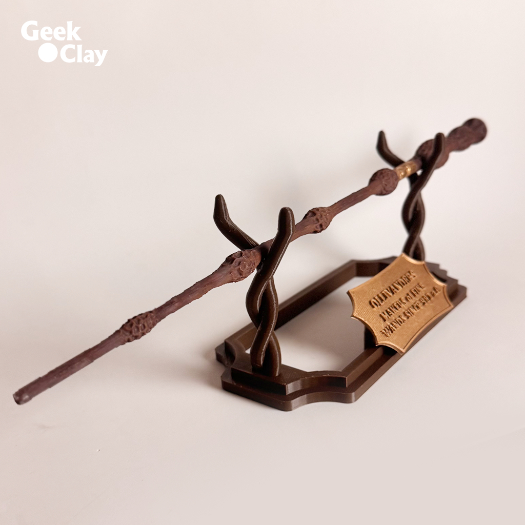 Suporte Expositor de Varinha Harry Potter Wood – Display Luxo para 1 Varinha – Envio em 24h