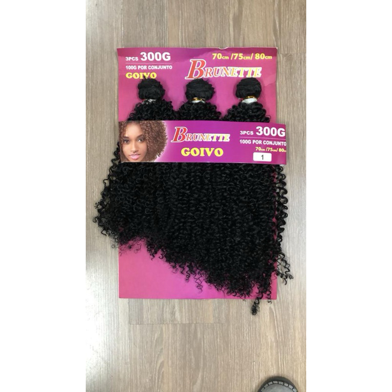 CABELO ORGÂNICO BRUNETTE GOIVO 3PÇS 300G