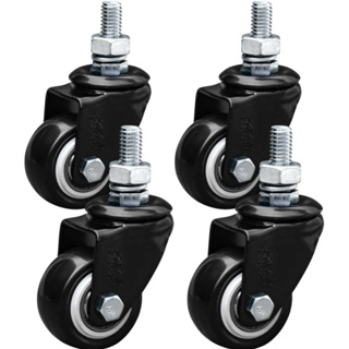 kit 4 Rodinhas para Moveis Rodizio com Espiga Parafuso Giratorio sem freio Reforçada PVC Marca RRJ em Oferta na Shopee
